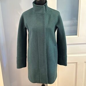 J.Crew Green Pea Coat size 2